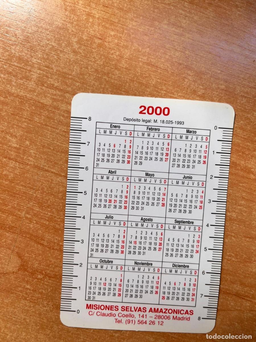 Coleccionismo calendarios: CALENDARIO MISIONES SELVAS AMAZONICAS 2000 - Foto 2