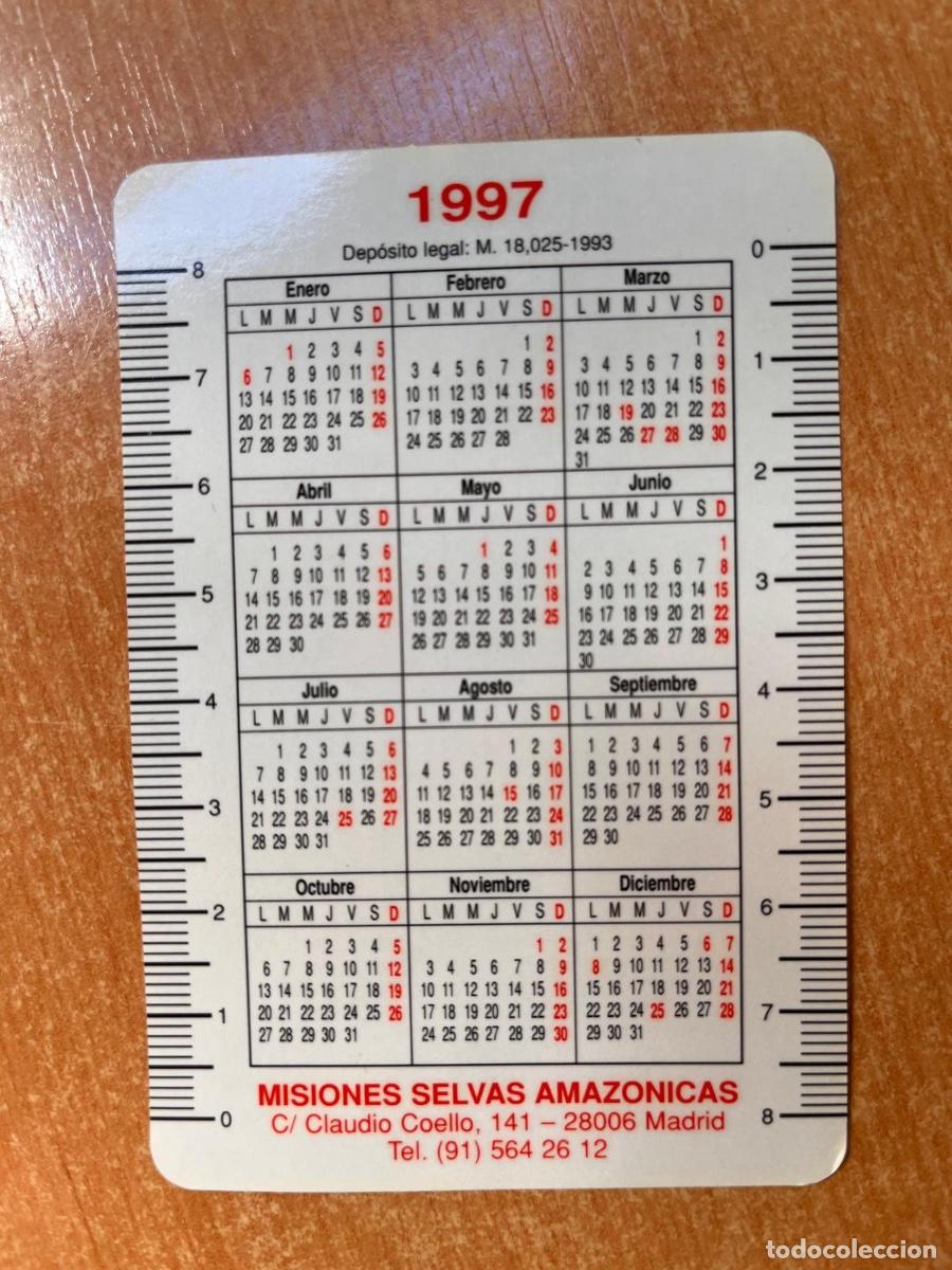 Coleccionismo calendarios: CALENDARIO MISIONES SELVAS AMAZONICAS 1997 - Foto 2