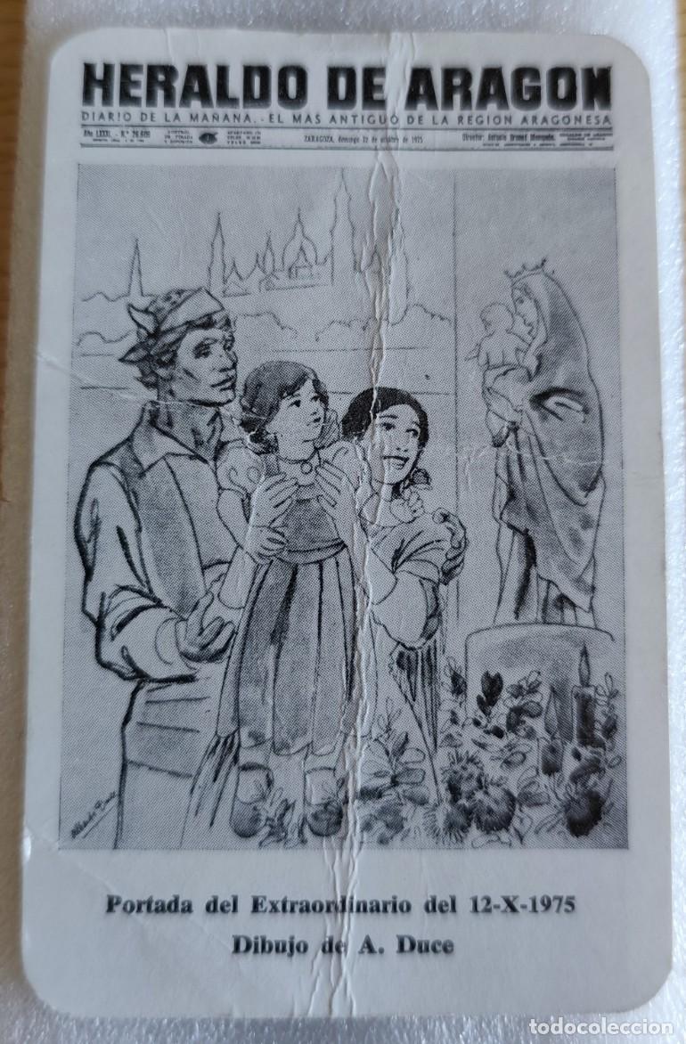 Coleccionismo calendarios: CALENDARIO DE BOLSILLO- A&Ntilde;O 1976 - DIARIO HERALDO DE ARAG&Oacute;N ZARAGOZA DIBUJO ALBERTO DUCE