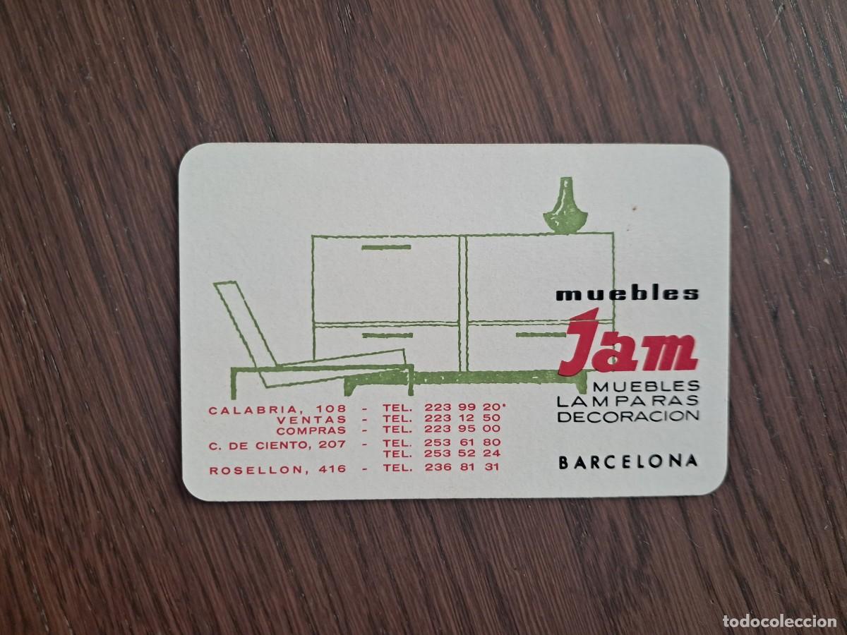 Colecionismo Calend&aacute;rios: calendario H. Fournier, muebles Jam, Barcelona. a&ntilde;o 1963.