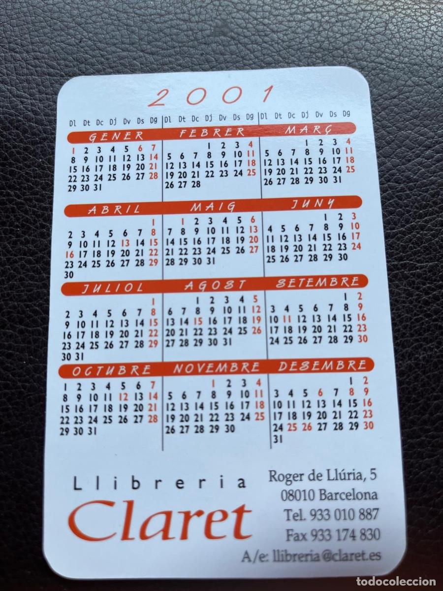 Coleccionismo calendarios: CALENDARIO LIBRERIA CLARET 2001 - Foto 2