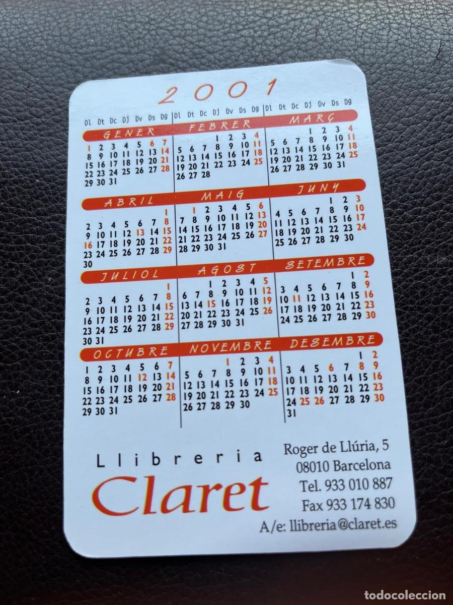 Coleccionismo calendarios: CALENDARIO LIBRERIA CLARET 2001 - Foto 2