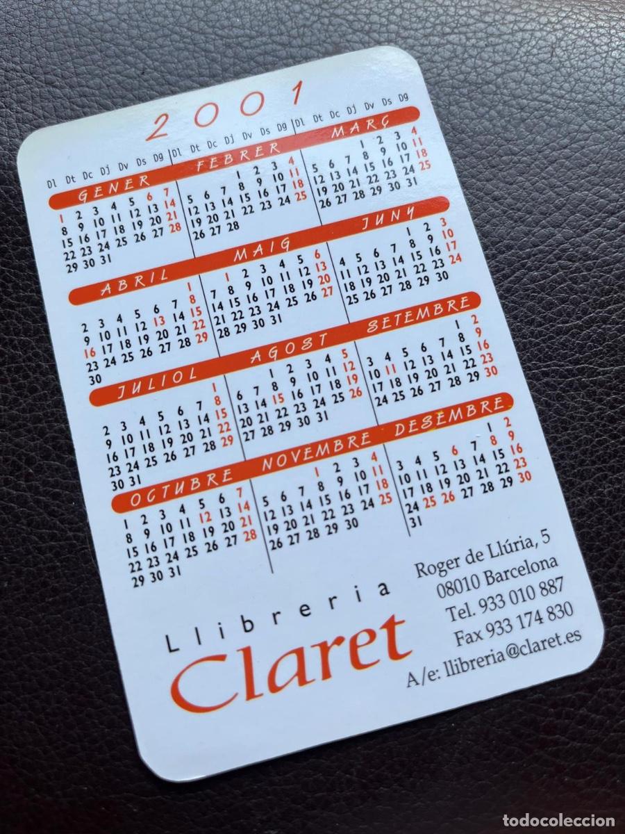 Coleccionismo calendarios: CALENDARIO LIBRERIA CLARET 2001 - Foto 2