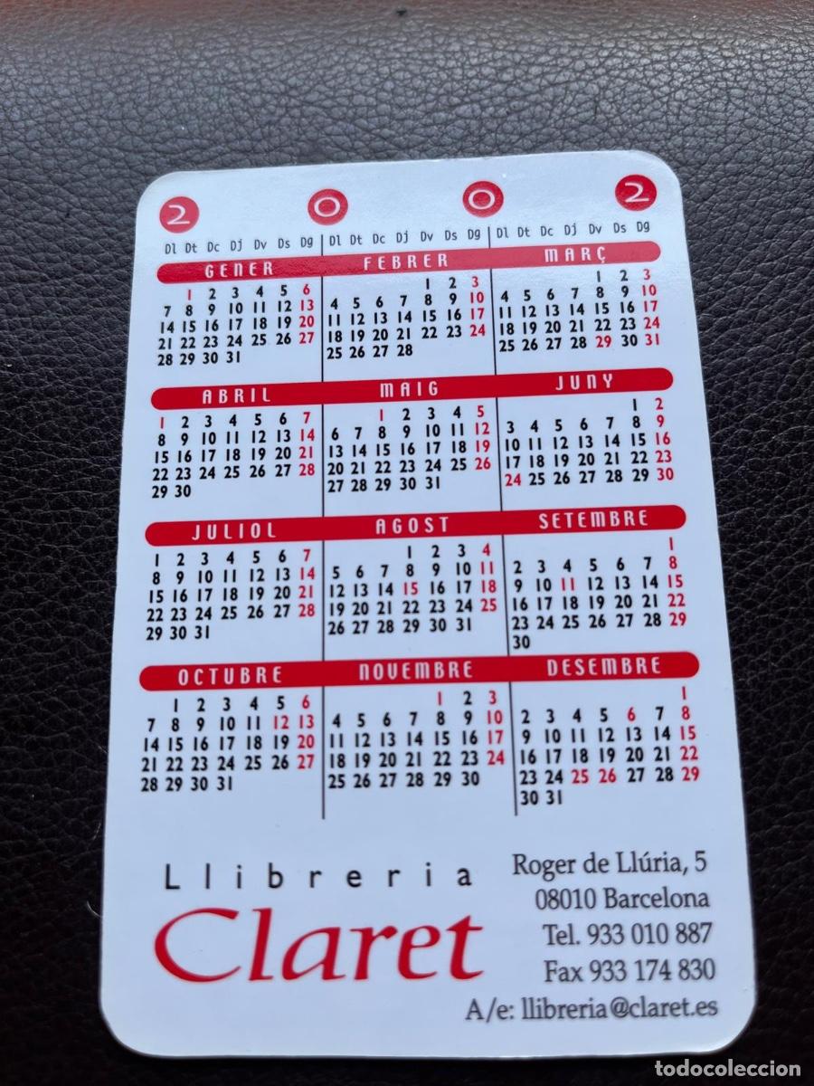 Coleccionismo calendarios: CALENDARIO LIBRERIA CLARET 2002 - Foto 2