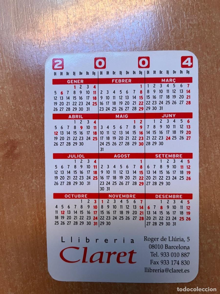 Coleccionismo calendarios: CALENDARIO LIBRERIA CLARET 2004 - Foto 2