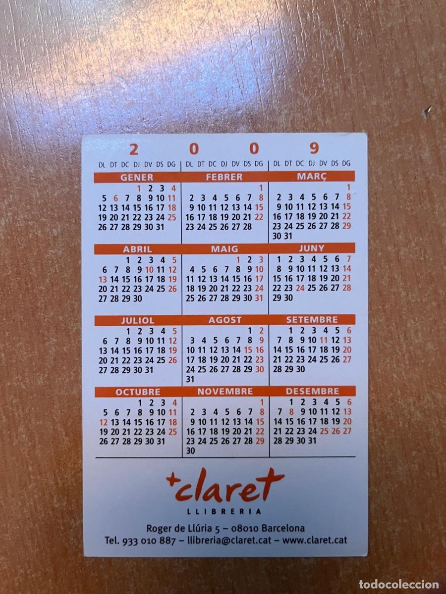 Coleccionismo calendarios: CALENDARIO LIBRERIA CLARET 2009 - Foto 2