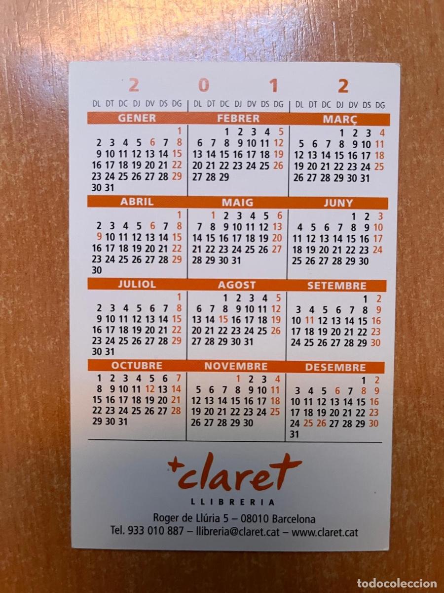 Coleccionismo calendarios: CALENDARIO LIBRERIA CLARET 2012 - Foto 2
