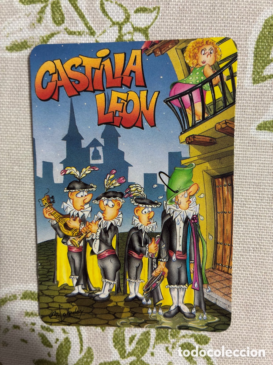 Coleccionismo calendarios: Calendario del 2000 - Cafeter&iacute;a Estaci&oacute;n de Autobus Salamanca (Ilustraci&oacute;n Tuna / Castilla y Le&oacute;n)