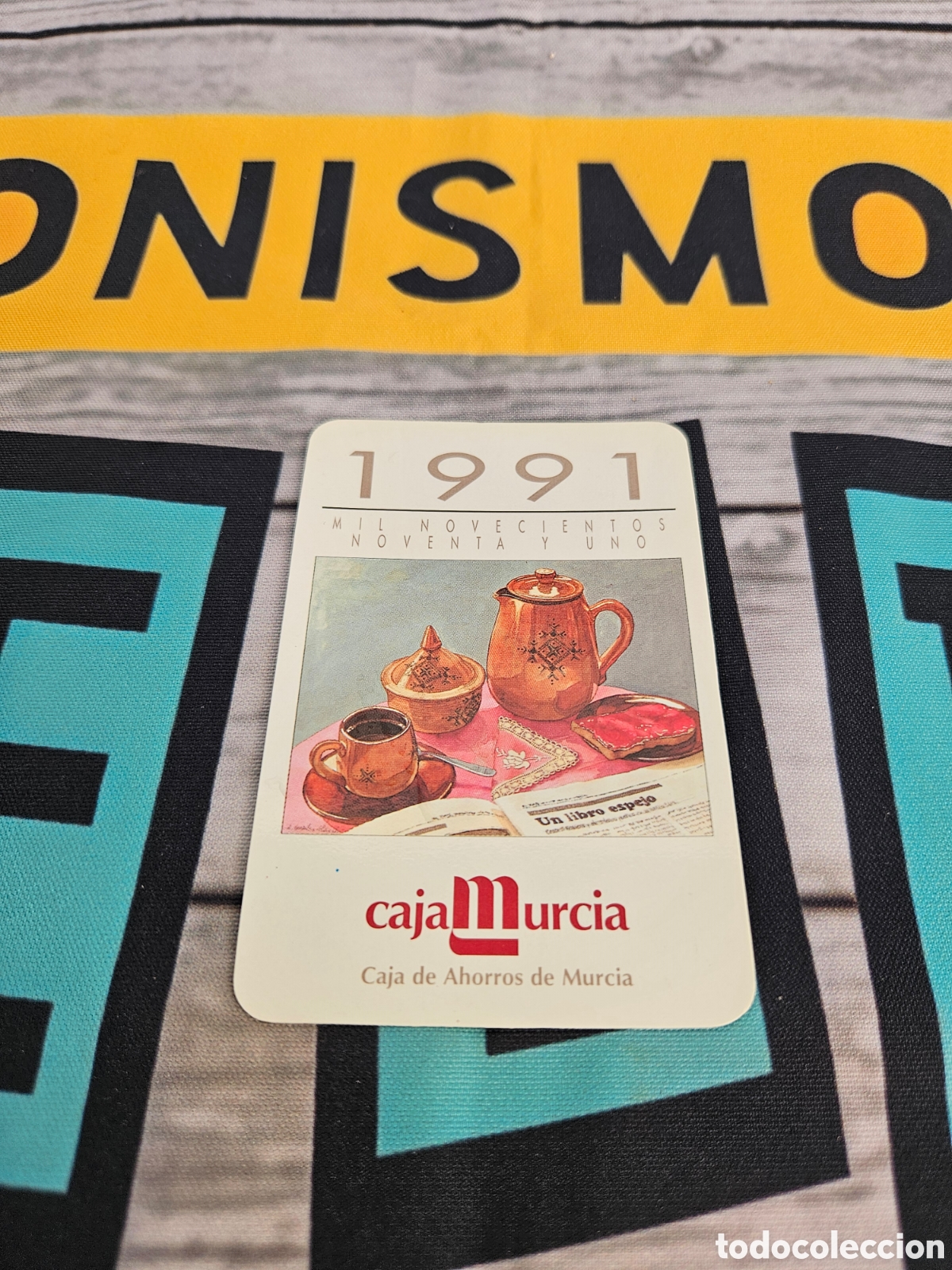 Coleccionismo calendarios: CALENDARIO PUBLICIDAD BANCO CAJA MURCIA. 1991