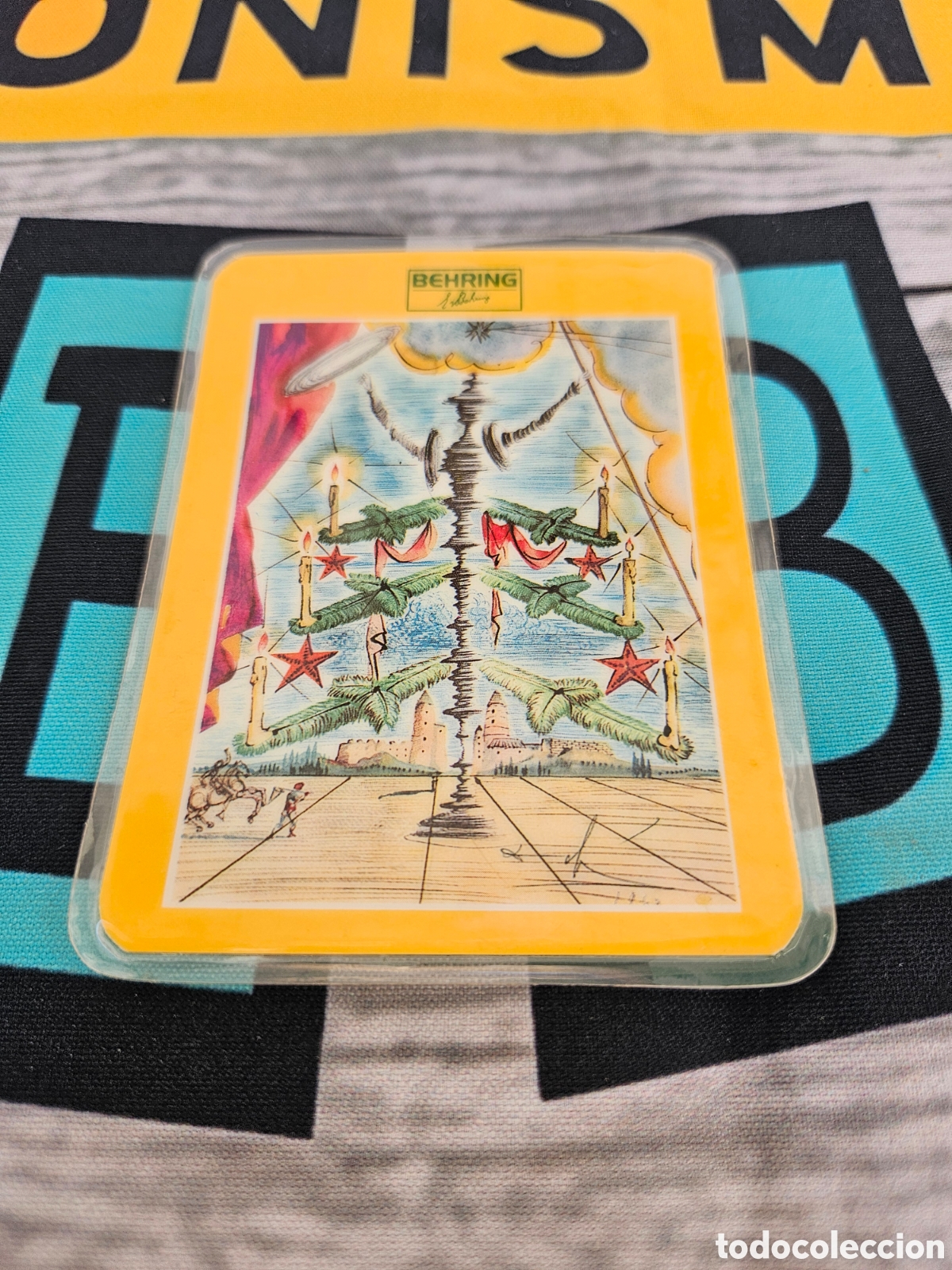 Collectables Calendars: CALENDARIO PLASTIFICADO EMPRESA HOECHST IBERICA S.A. SALVADOR DALI. BEHRING