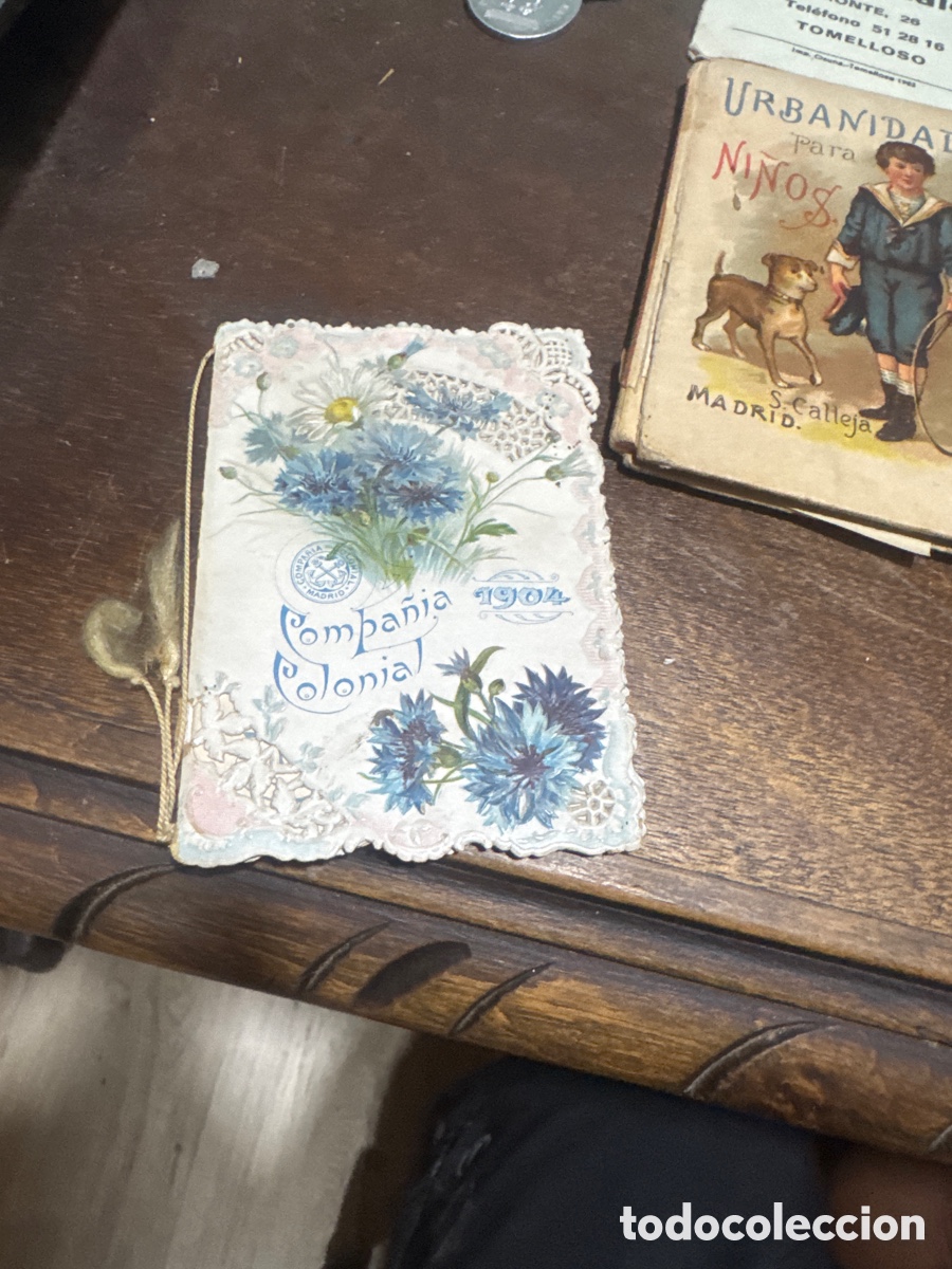 Coleccionismo calendarios: Almanaque de chocolates colonial 1904