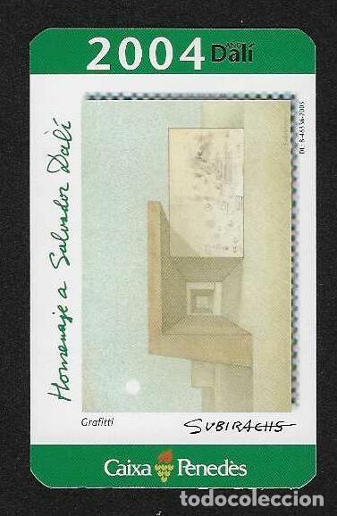 Coleccionismo calendarios: CALENDARIO DE BOLSILLO A&Ntilde;O 2004 BANCOS / CAJAS - CAIXA PENED&Eacute;S - PINTURA DAL&Iacute; - VER FOTO REVERSO