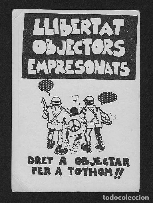 Coleccionismo calendarios: CALENDARIO DE BOLSILLO A&Ntilde;O 1988 POL&Iacute;TICA - DERECHO DE OBJECI&Oacute;N - VER FOTO REVERSO