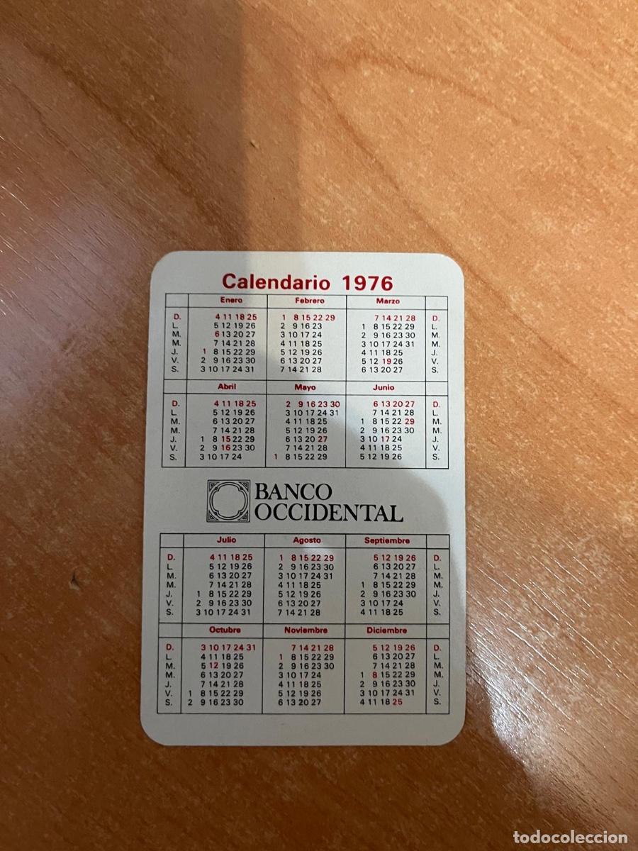 Coleccionismo calendarios: CALENDARIO BANCO OCCIDENTAL 1976 - Foto 2