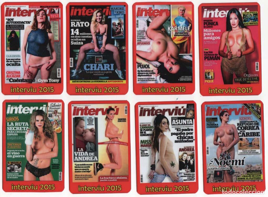 Coleccionismo calendarios: Calendarios portadas Interviu 2015 - Foto 5