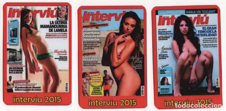 Coleccionismo calendarios: Calendarios portadas Interviu 2015 - Foto 7