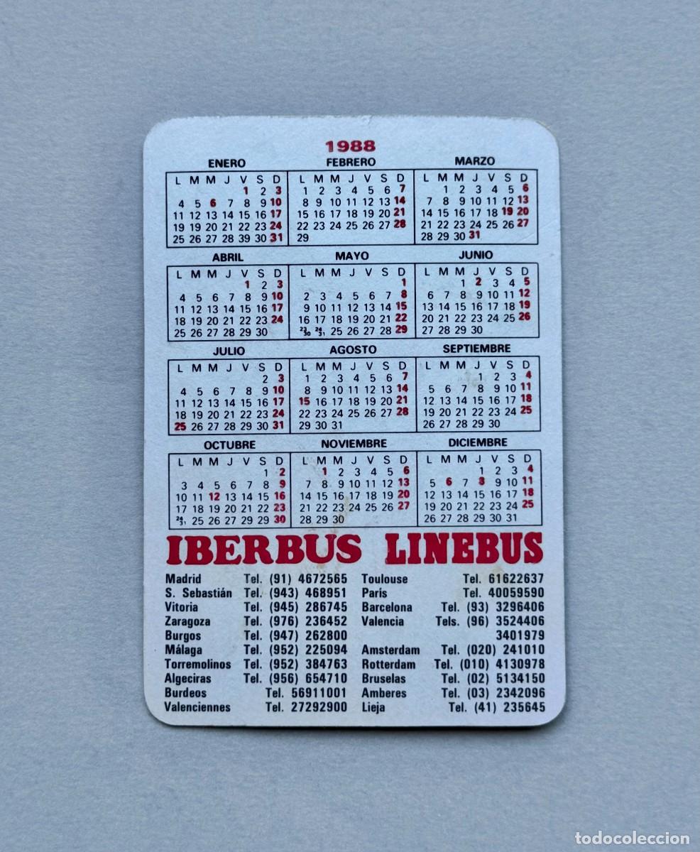 Coleccionismo calendarios: Calendario Iberbus El Escorial - Foto 2