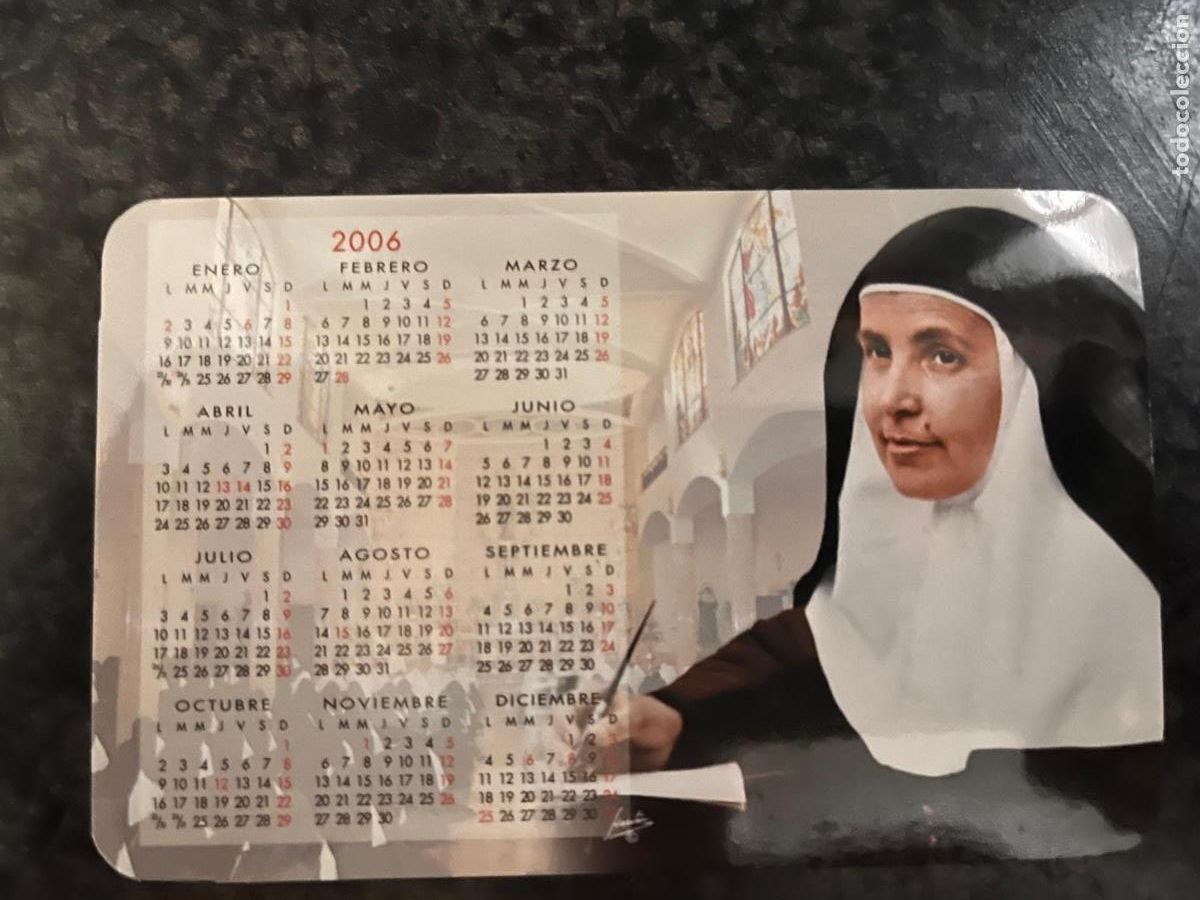 Coleccionismo calendarios: CALENDARIO BEATA SANTA ANGELA DE LA CRUZ 2006
