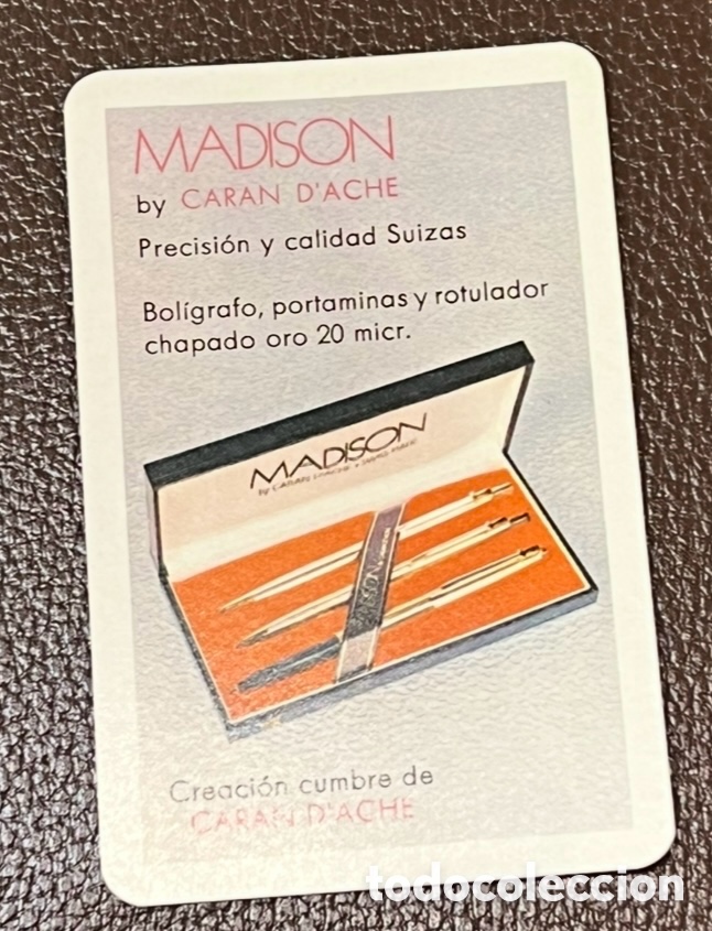Coleccionismo calendarios: Calendario de bolsillo. MADISON by Caran D&rsquo;Ache. Fournier. 1976.