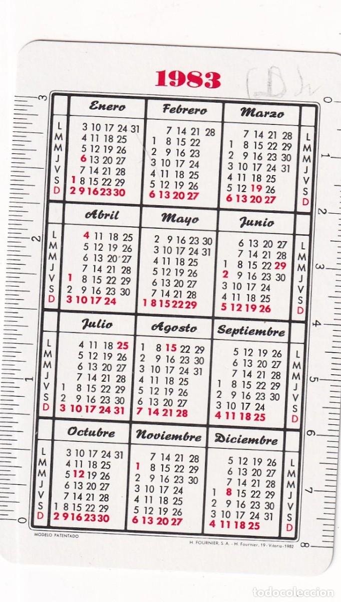 Coleccionismo calendarios: FOURNIER DE 1983 : BANCO HERRERO - Foto 2