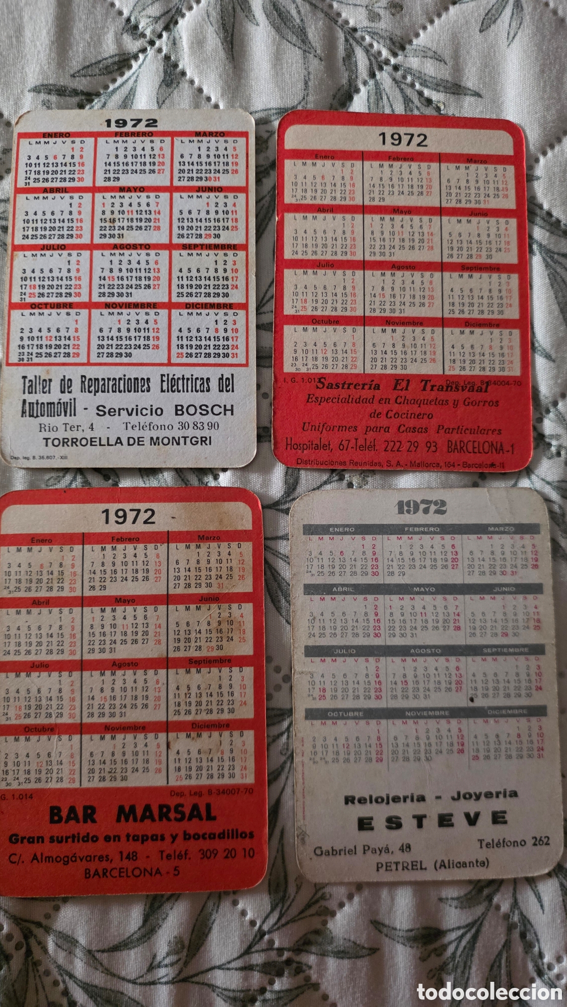 Coleccionismo calendarios: Calendarios de bolsillo a&ntilde;os 70 - Foto 2