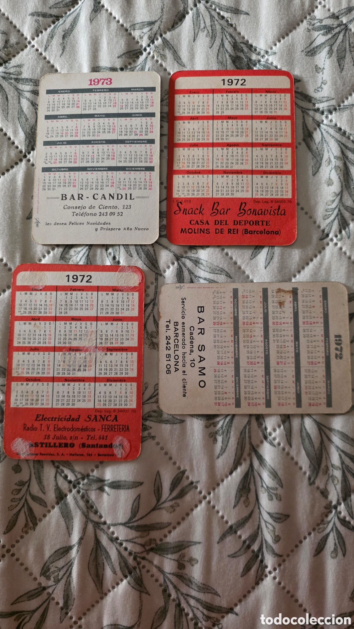 Coleccionismo calendarios: Calendarios de bolsillo chicas - Foto 2