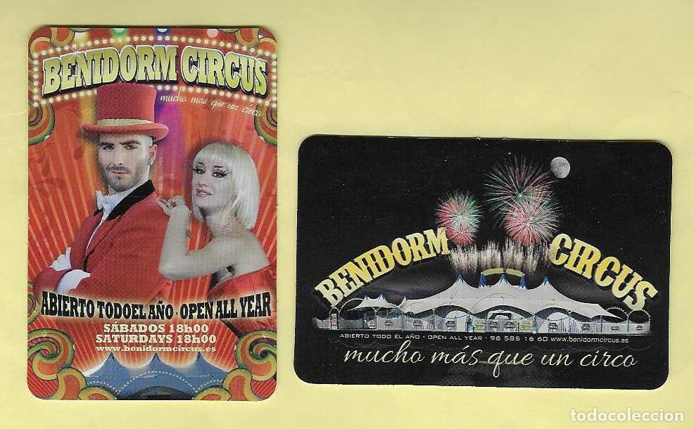 Coleccionismo calendarios: 2 CALENDARIOS BOLSILLO A&Ntilde;O 2013 BENIDORM CIRCUS - VER FOTO REVERSOS
