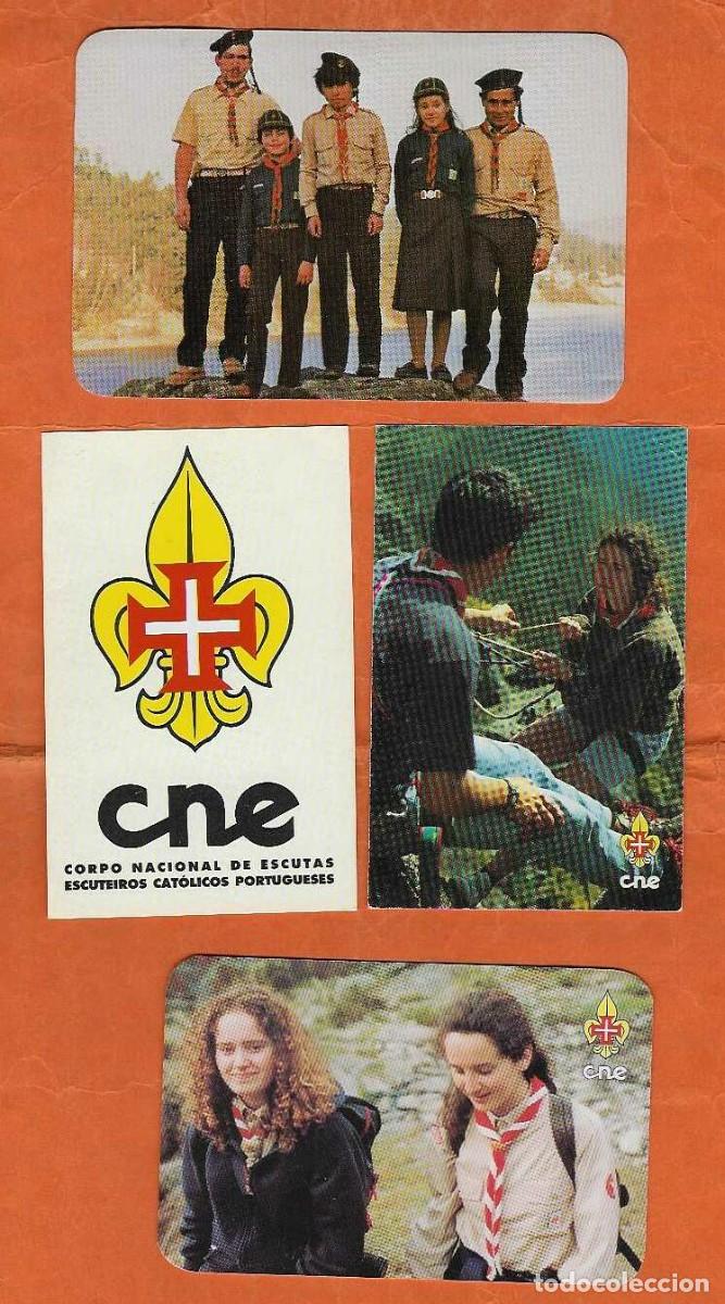 Coleccionismo calendarios: 4 CALENDARIOS BOLSILLO PORTUGAL A&Ntilde;OS 1987 - 1997 ASOCIACI&Oacute;N DE SCOUTS - VER FOTO REVERSOS
