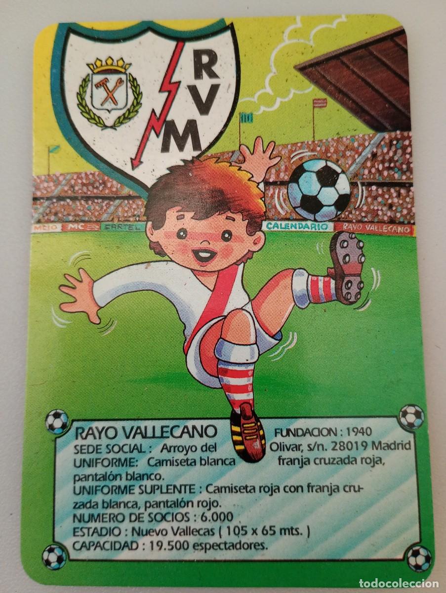 Coleccionismo calendarios: Calendario 1998 Serie EGC s/numerar F&uacute;tbol Rayo Vallecano