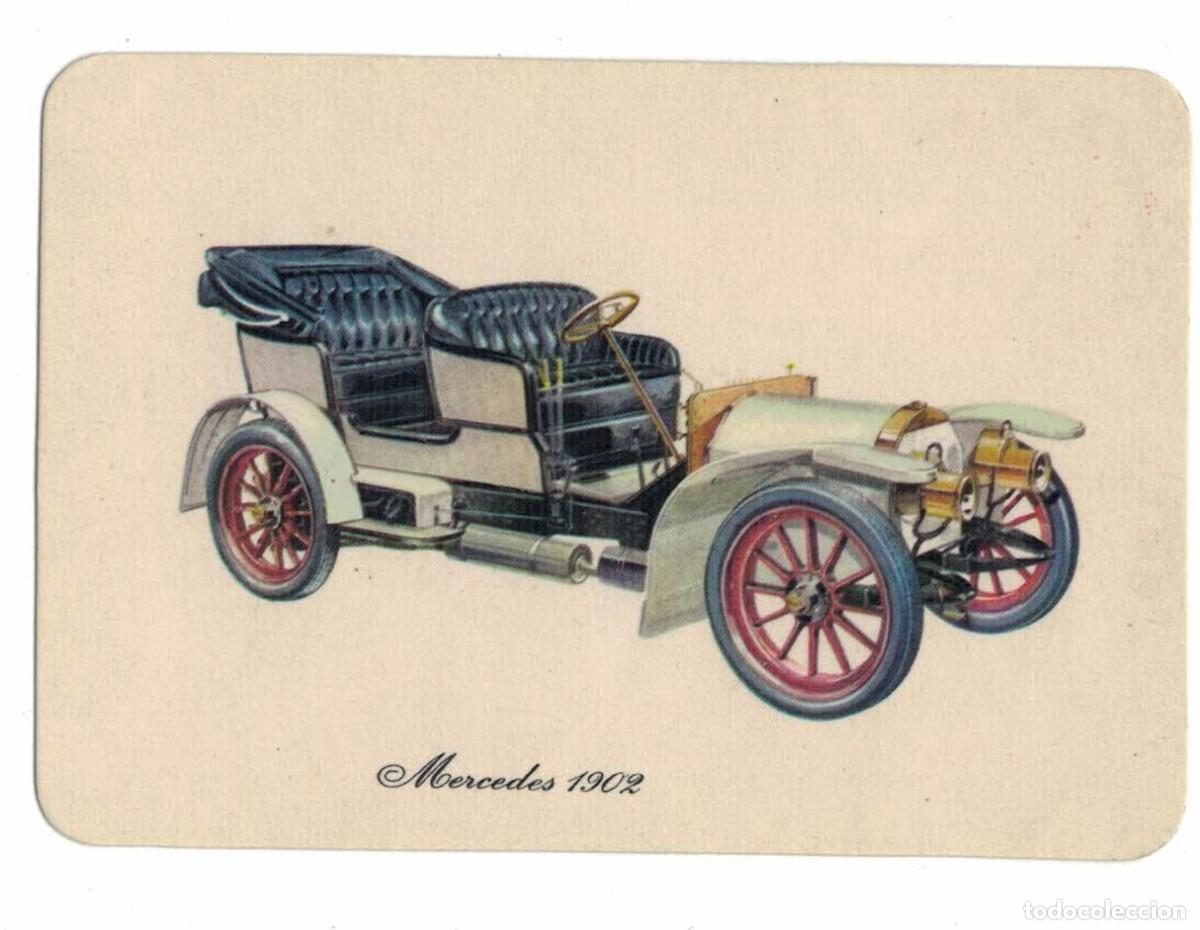 Coleccionismo calendarios: Calendario publicitario 1974 Galer&iacute;as San Francisco Castell&oacute;n &ndash; autom&oacute;vil Mercedes 1902