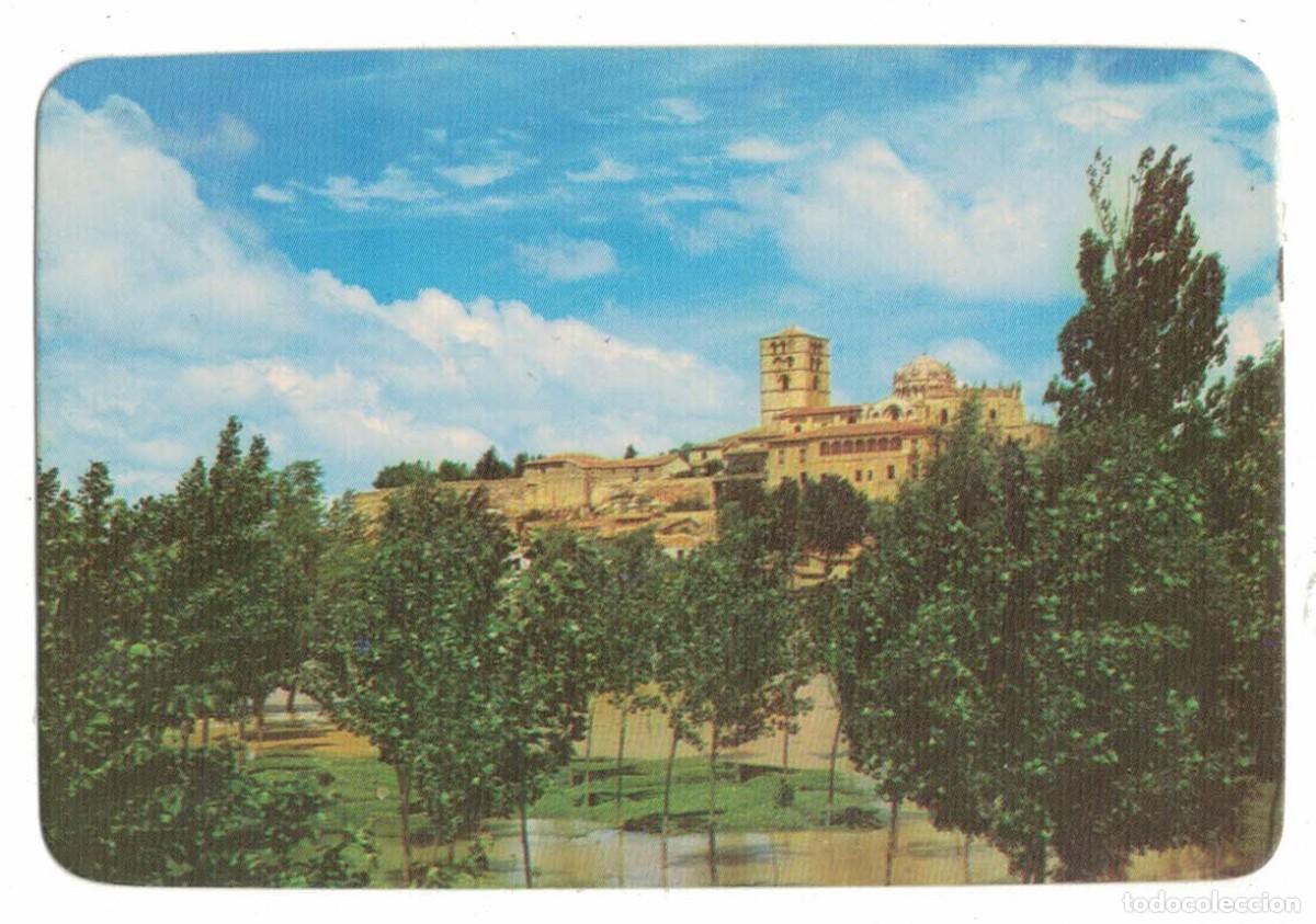 Coleccionismo calendarios: Calendario publicitario 1974 Papeler&iacute;a La Gavina Castell&oacute;n &ndash; vista de Zamora y su catedral