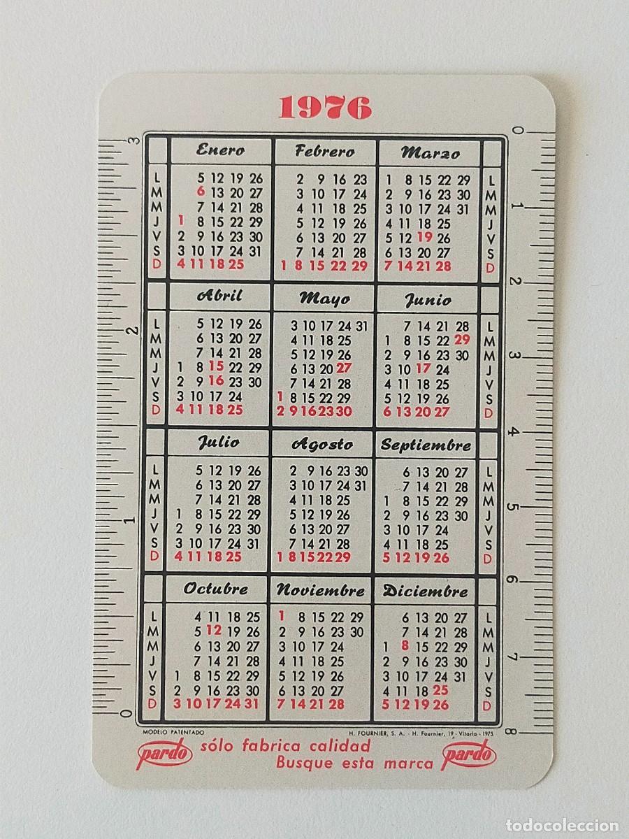 Coleccionismo calendarios: Calendario de bolsillo FOURNIER A&ntilde;o 1976/77 - PARDO