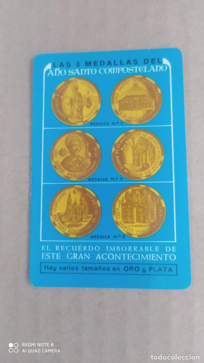 Coleccionismo calendarios: CALENDARIO FOURNIER 1976 LAS TRES MEDALLAS DEL A&Ntilde;O SANTO COMPOSTELANO BANCO DE MADRID