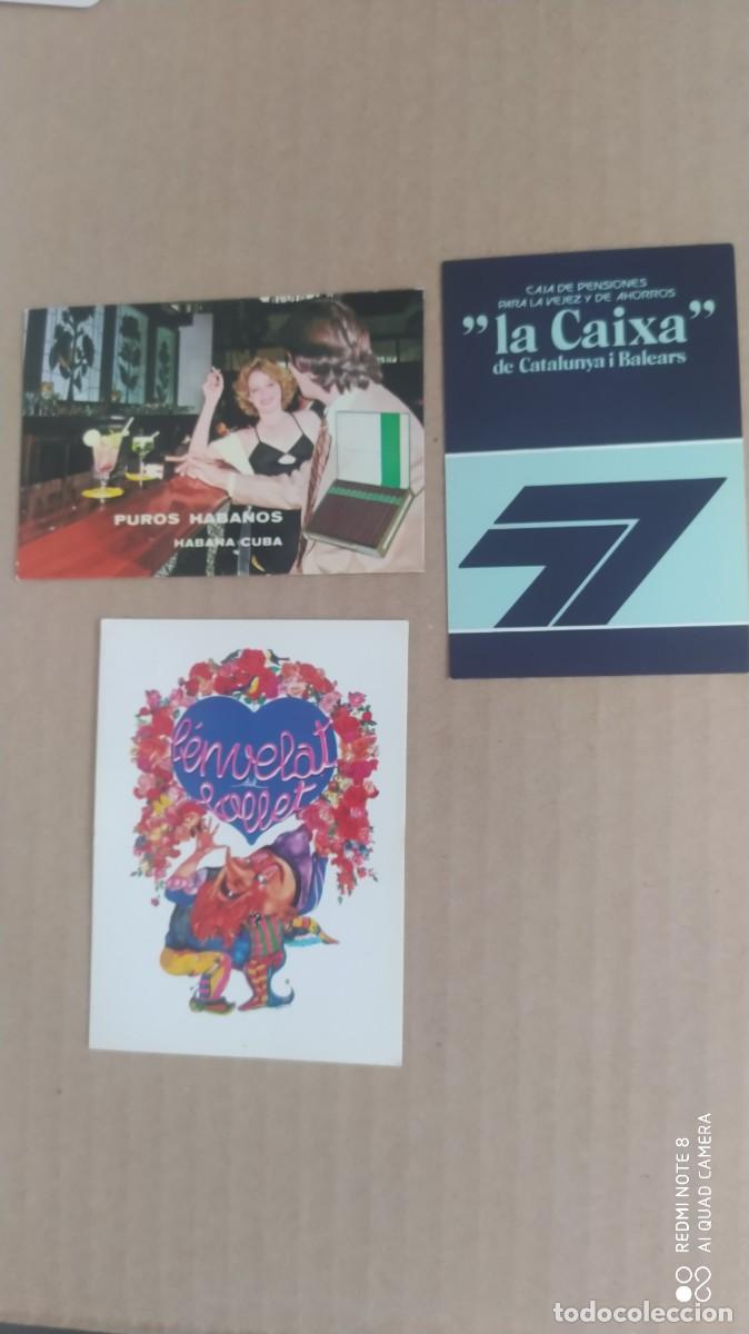 Coleccionismo calendarios: CALENDARIO LOTE LA CAIXA 1977-PUROS HABANOS CUBATABACO 1977 -LENVELAT DEL FOLLET 1975 -F