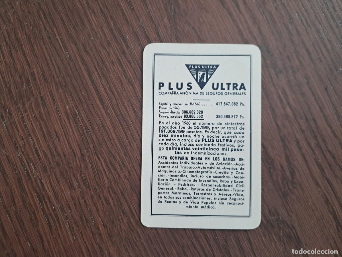 Coleccionismo calendarios: calendario H. Fournier, Plus ultra, seguros, a&ntilde;o 1962.