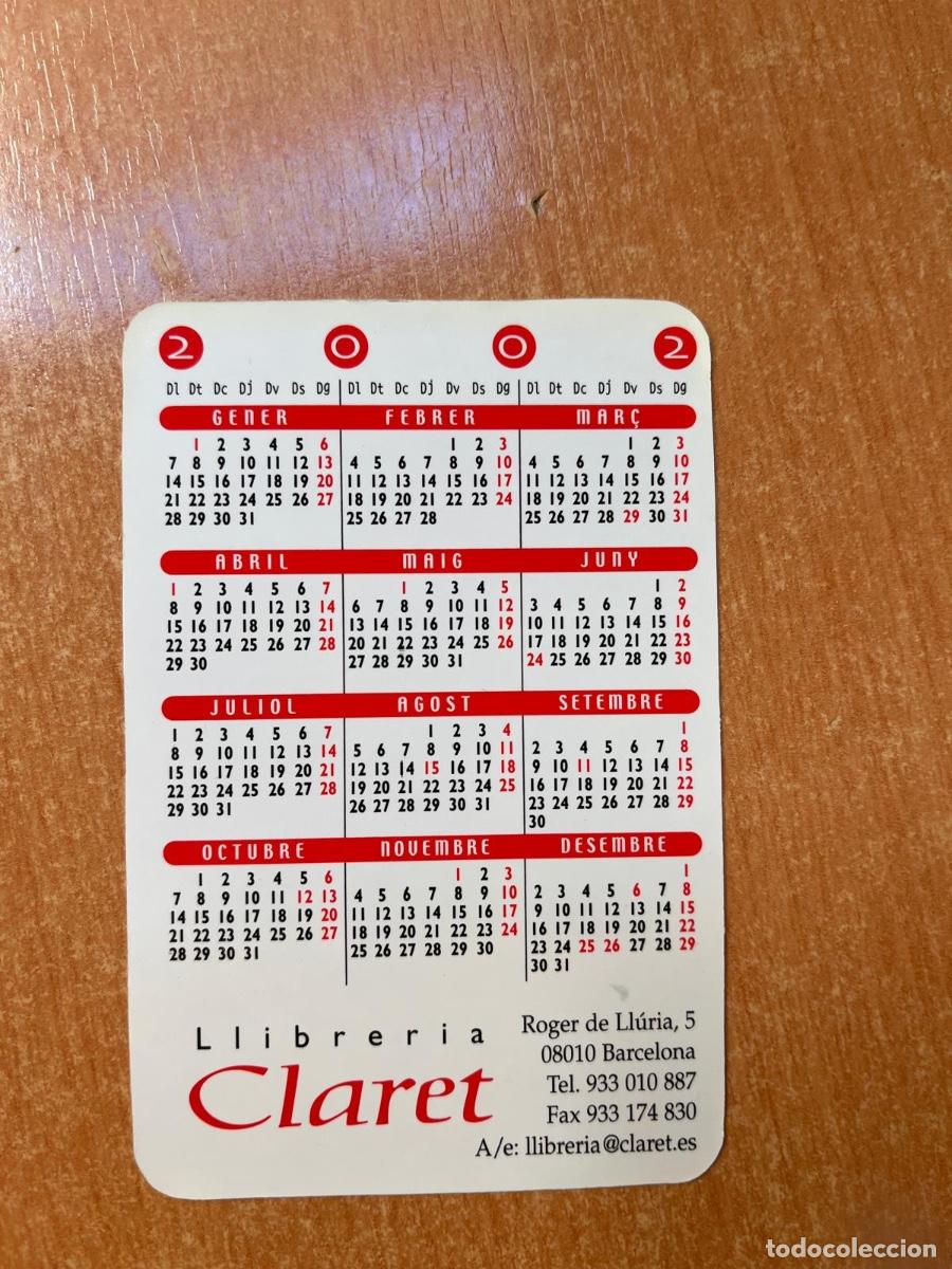 Coleccionismo calendarios: CALENDARIO LIBRERIA CLARET 2002 - Foto 2