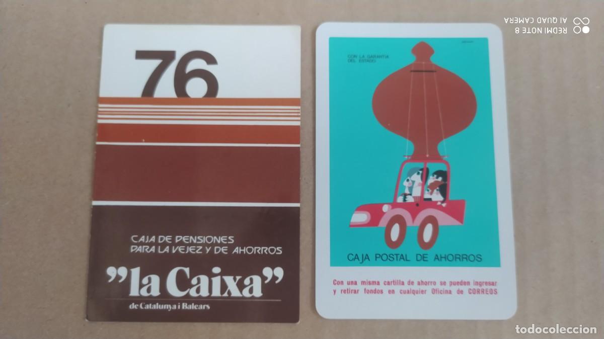Coleccionismo calendarios: CALENDARIO LOTE CAJA POSTAL AHORROS 1976 Y CAJA PENSIONES LA CAIXA 76 -F