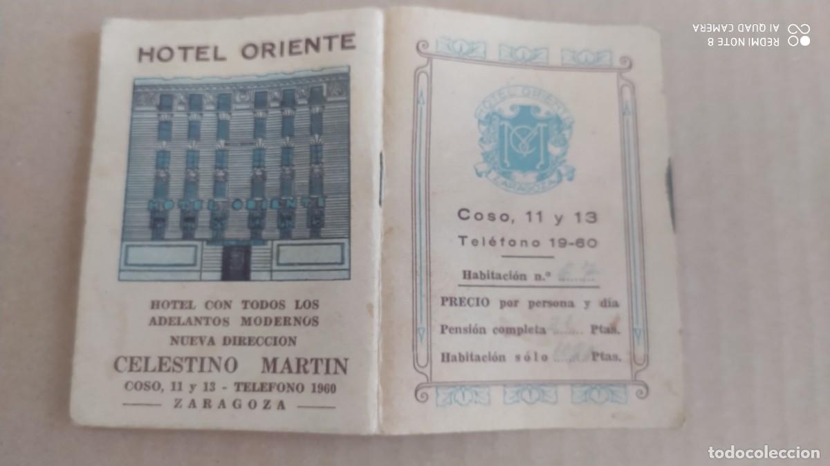 Coleccionismo calendarios: BEBE ALMANAQUE 1940 HOTEL ORIENTE ZARAGOZA 64 PAGINAS -F