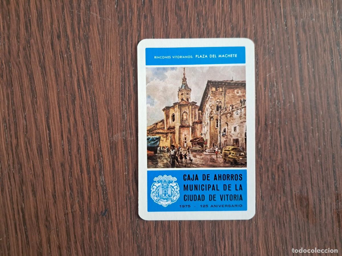 Coleccionismo calendarios: CALENDARIO FOURNIER. CAJA DE AHORROS MUNICIPAL DE LA CIUDAD DE VITORIA. 1975