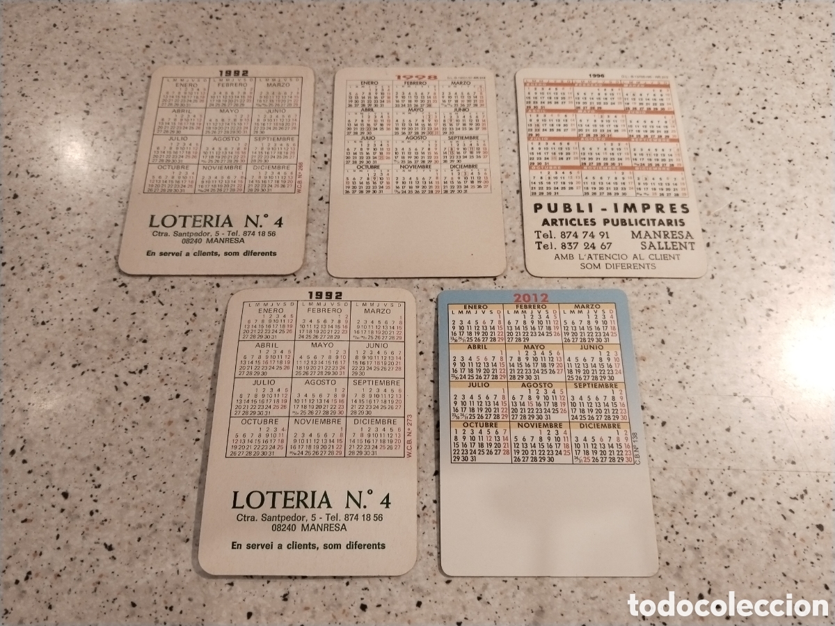 Coleccionismo calendarios: Lote de 5 Calendarios Er&oacute;ticos
