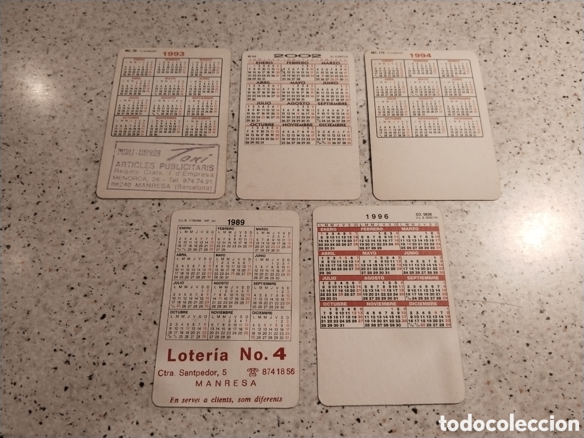 Coleccionismo calendarios: Lote de 5 Calendarios Eroticos. Diferentes A&ntilde;os
