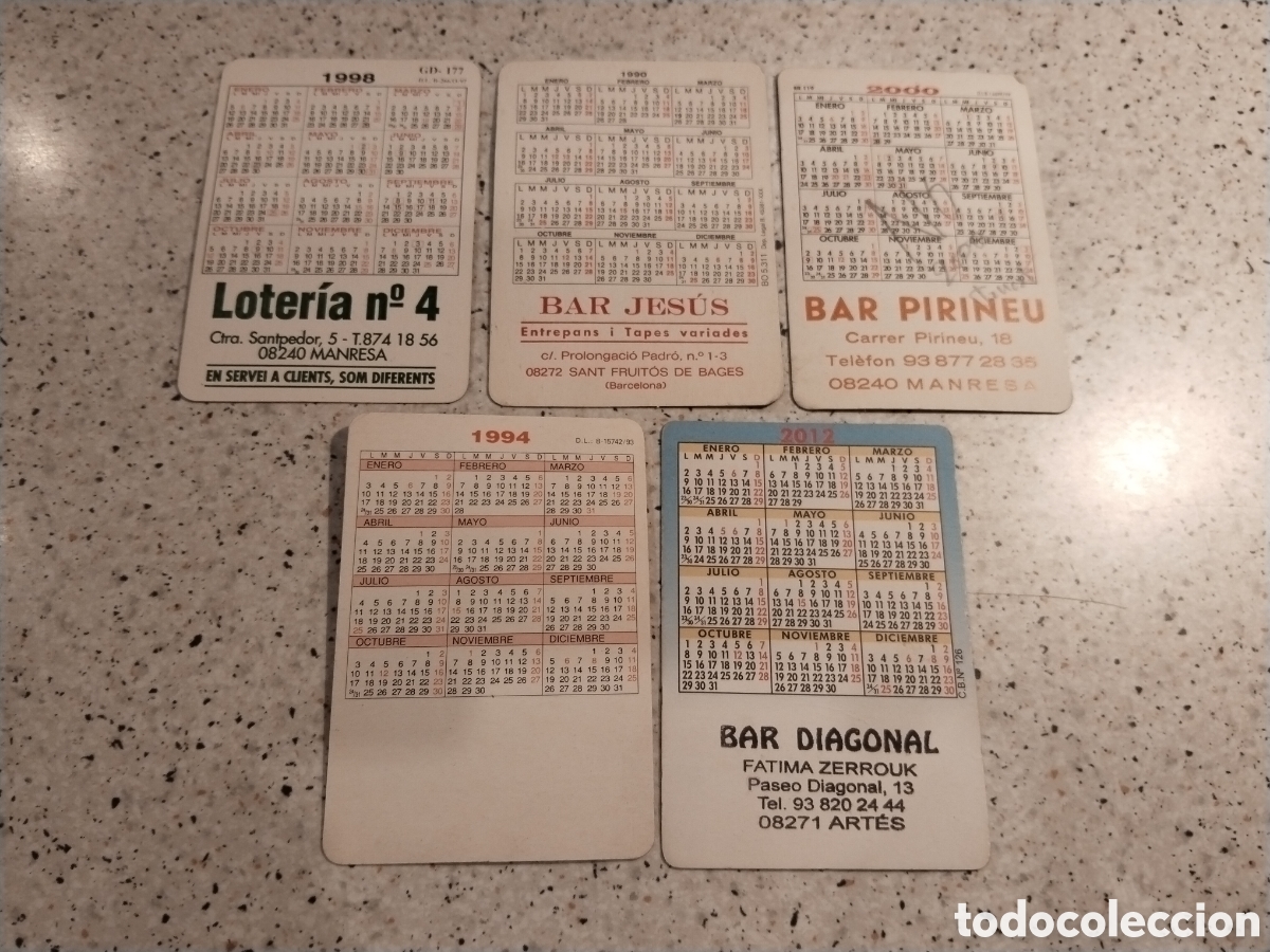 Coleccionismo calendarios: Lote de 5 Calendarios Eroticos. Diferentes A&ntilde;os