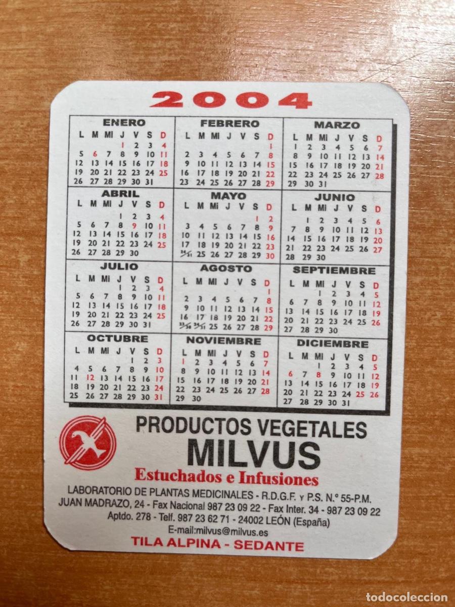 Coleccionismo calendarios: CALENDARIO MILVUS 2004 - Foto 2