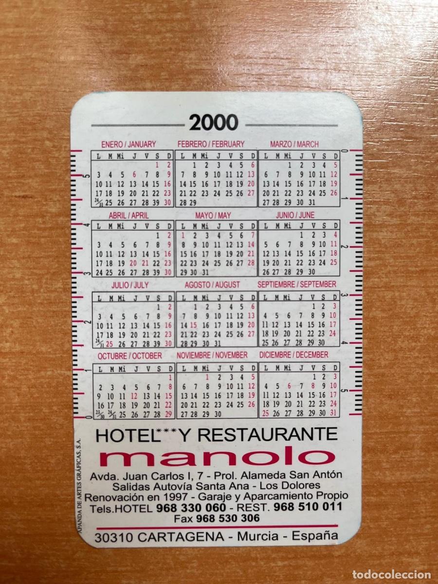 Coleccionismo calendarios: CALENDARIO RESTAURANTE MANOLO 2000 - Foto 2