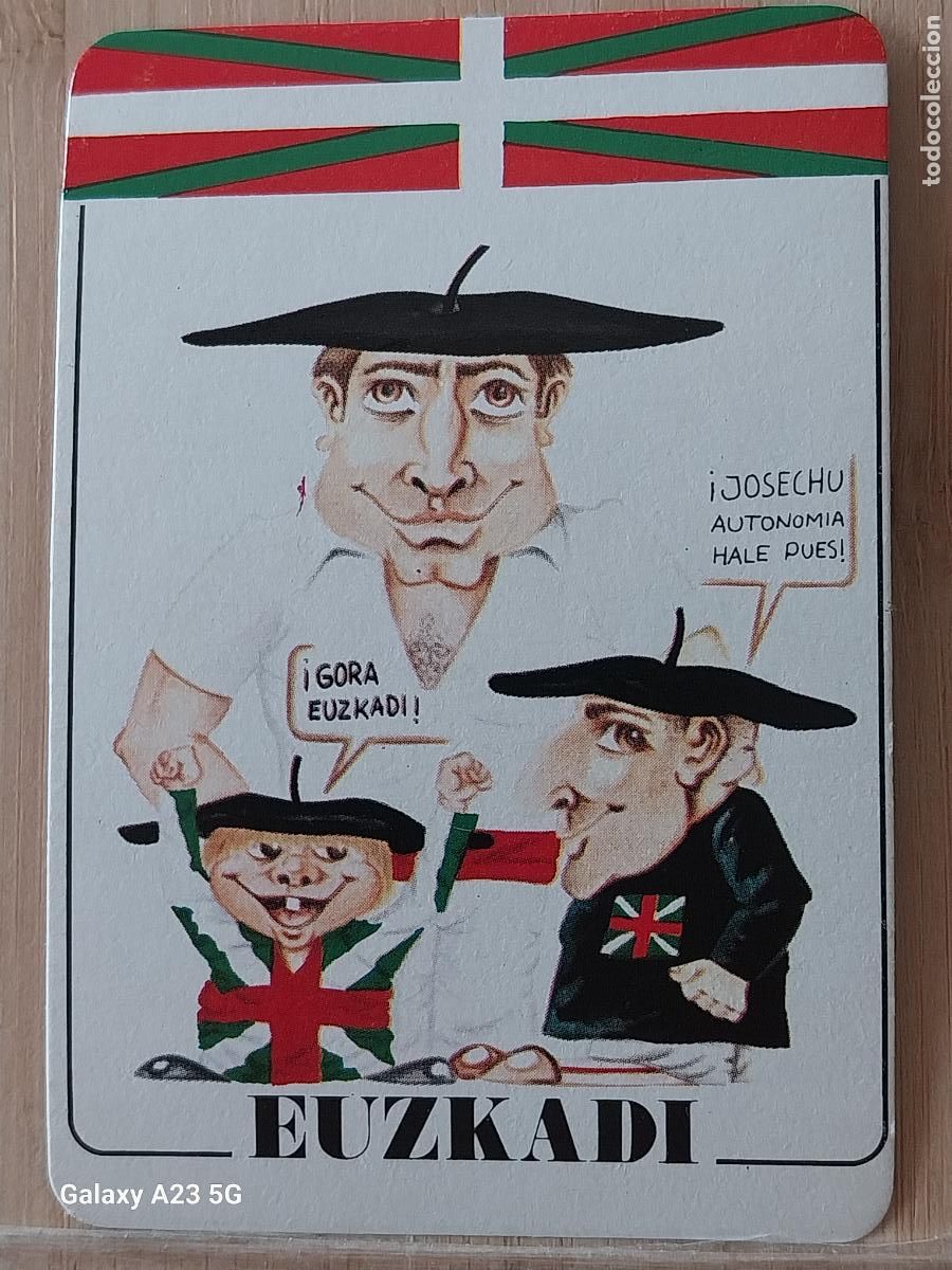 Coleccionismo calendarios: EUZKADI CALENDARIO PAIS VASCO A&Ntilde;O 1982 SIN PUBLICIDAD ORIGINAL ILUSTRACION SIN REF