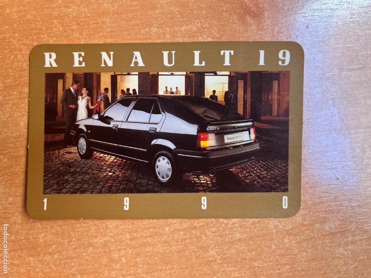 Collezionismo Calendari: CALENDARIO RENAULT 19 1990