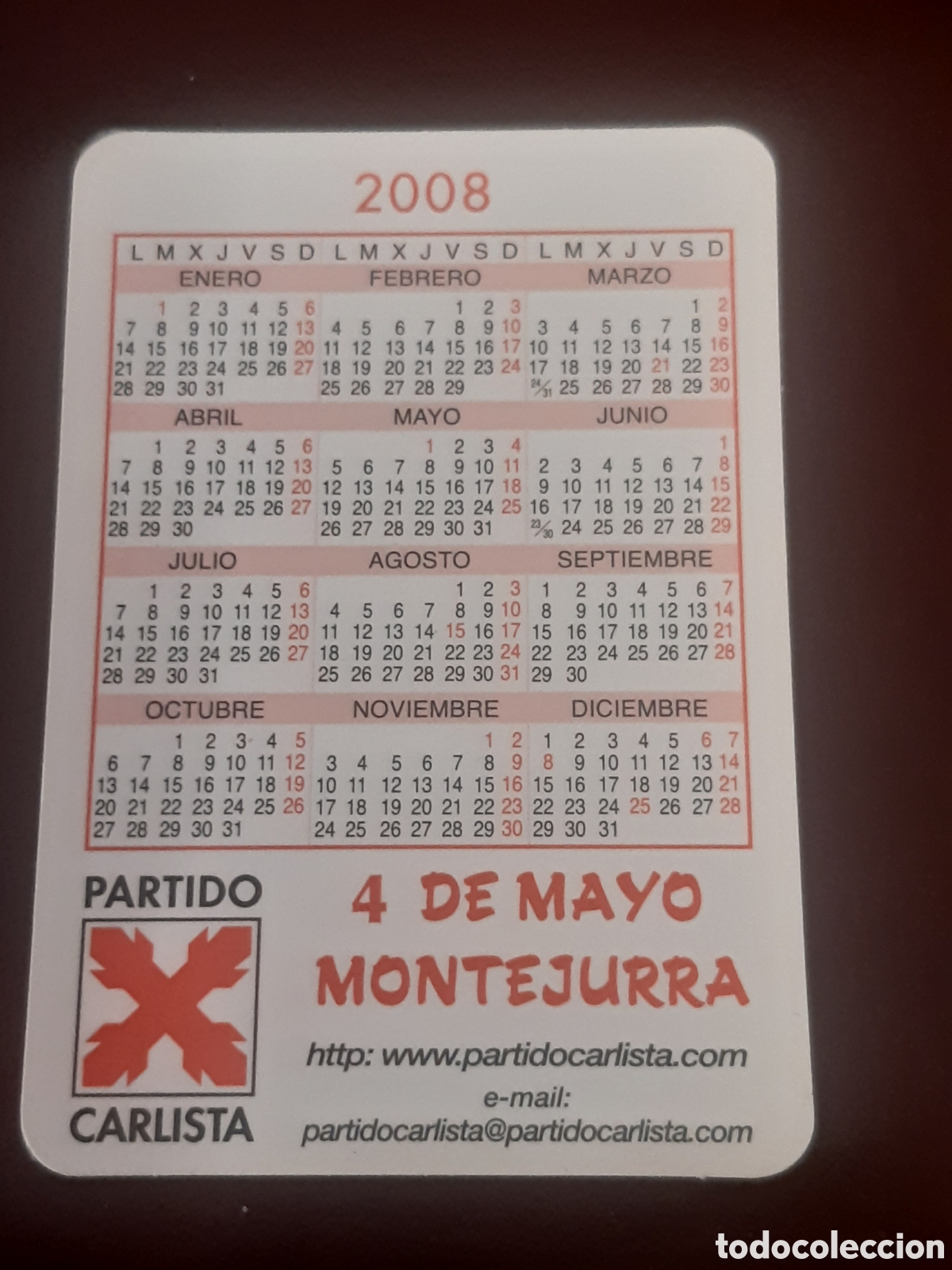 Coleccionismo calendarios: Calendario Carlista 2012 - Foto 2