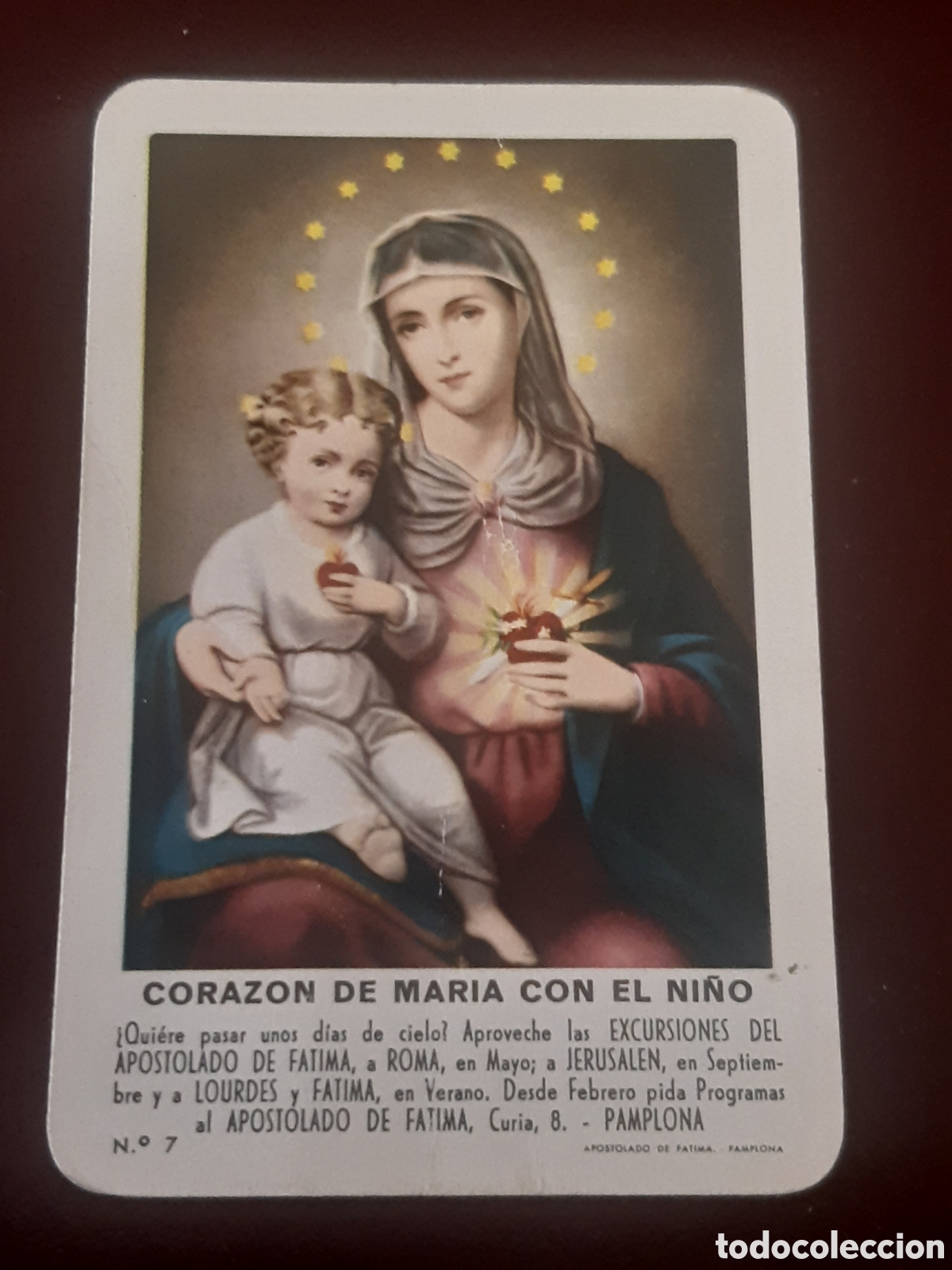 Coleccionismo calendarios: Calendario Coraz&oacute;n de Maria 1962
