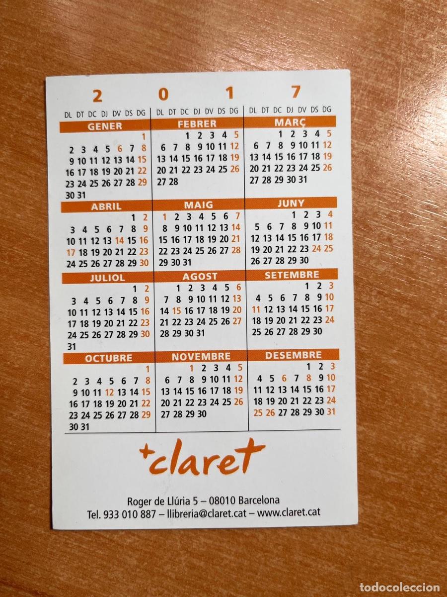 Coleccionismo calendarios: CALENDARIO LIBRERIA CLARET 2017 - Foto 2