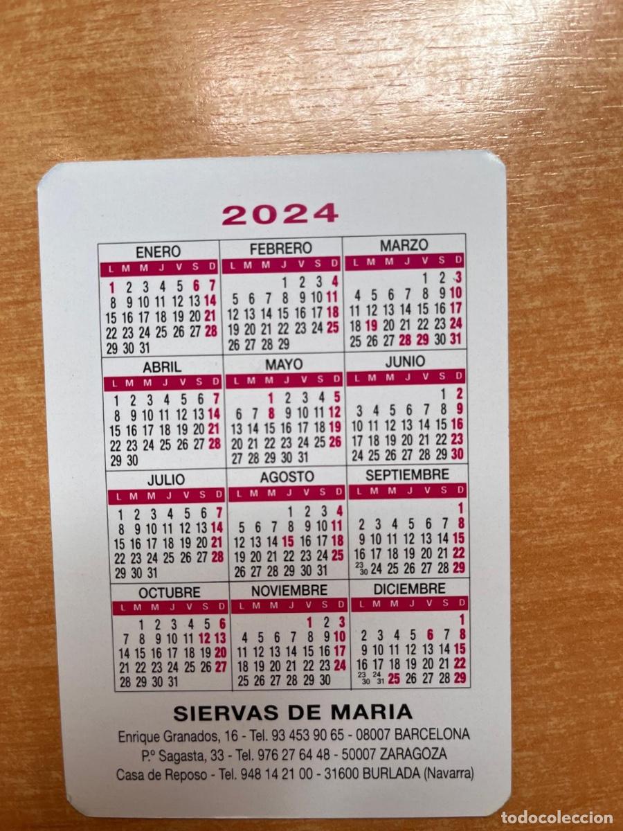 Coleccionismo calendarios: CALENDARIO SIERVAS DE MARIA 2024 - Foto 2